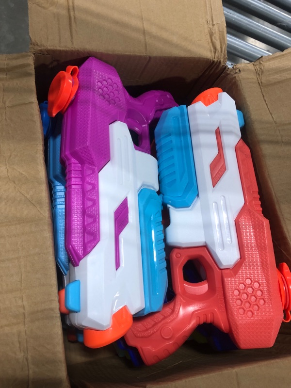 Photo 1 of 600cc Water  for Kids Adults?6 Pack Squirt Blasters Super Water Gun Soaker with Long Range High Capacity for Boys Girls Summer Swimming Pool Beach Outdoor Water Fighting Play Toys Party Favors Blue Green Pink Purple Cyan Light Blue
