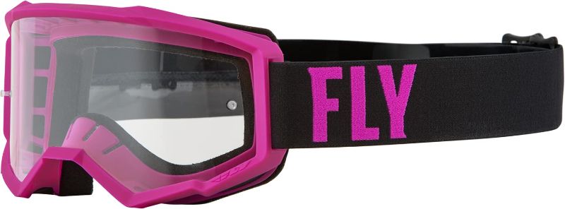 Photo 1 of Fly Racing 2022 Focus Goggles (Pink/Black Clear Lens) Adult Pink/Black