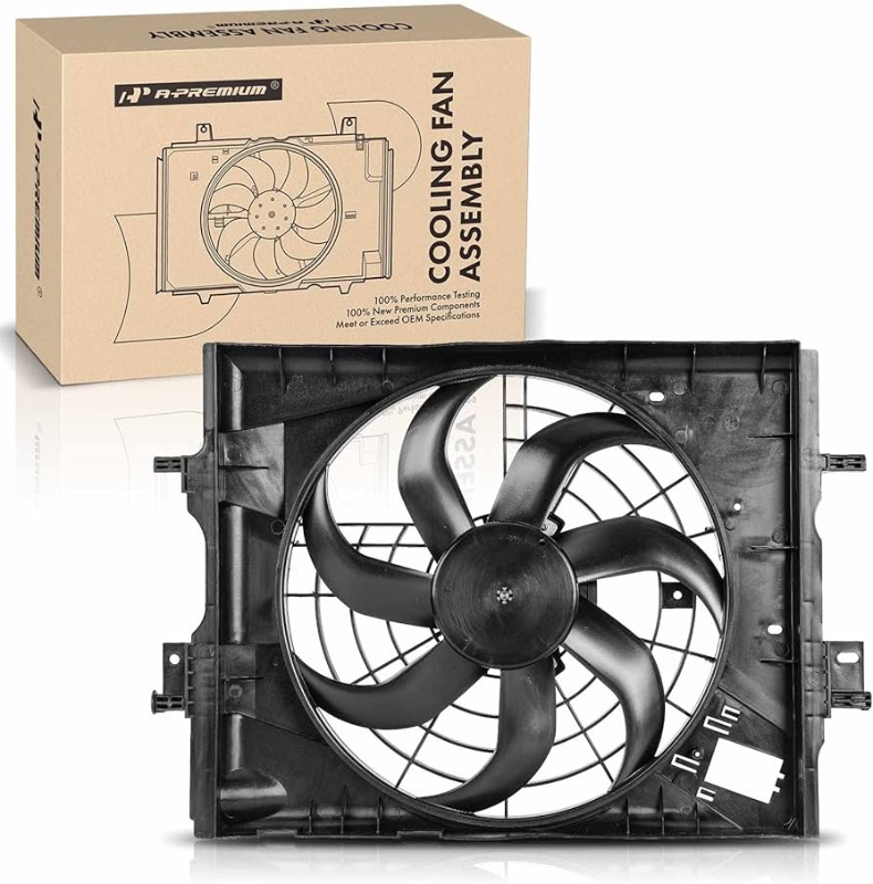 Photo 1 of A-Premium A/C Condenser Fan Assembly Compatible with Select Nissan Models - Versa 2021, Kicks 2017-2018/2020-2021 - Replace# 214815RB0A