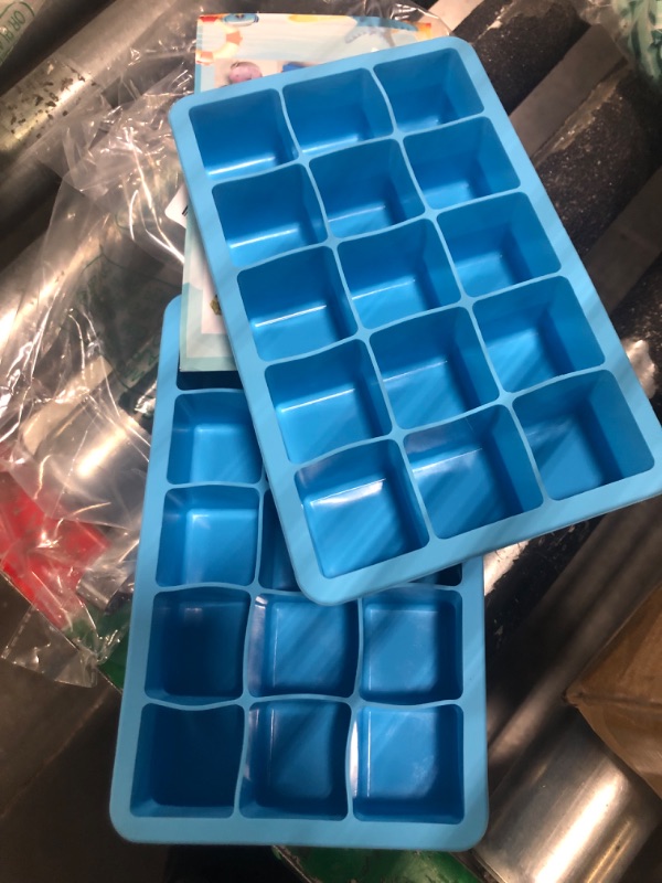 Photo 2 of 2 Pack Ice Cube Trays, ZDPMK Silicone Ice Cube Trays Molds?Easy Release Flexible Ice Cube Molds 15 Ice Cubes Tray for Freezer?Cocktail?Whiskey?Reusable & BPA Free