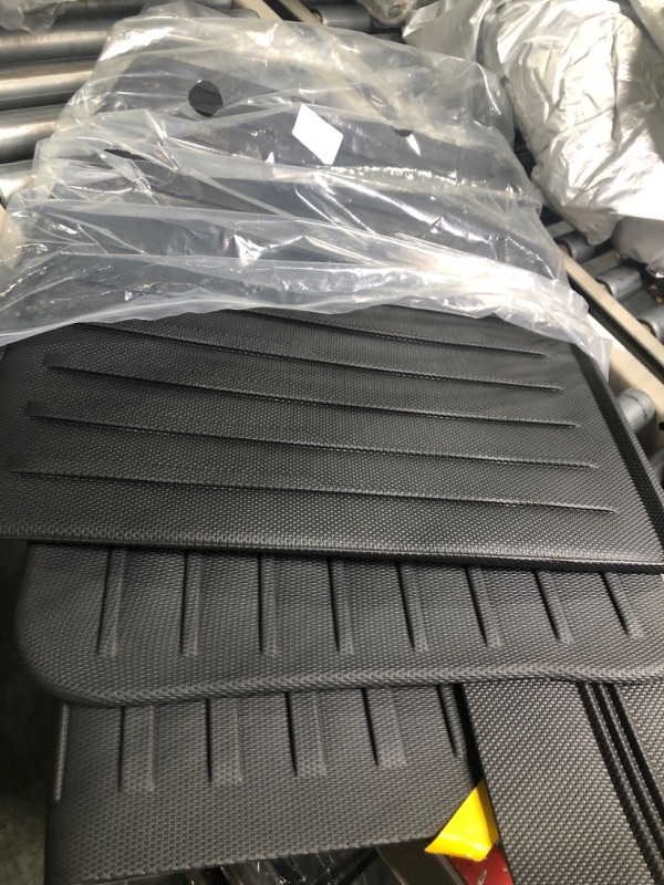 Photo 2 of CARESA Cargo Liner 3rd Seat Back Covers for 2021-2024 Chevy Chevrolet Suburban/GMC Yukon XL Accessories, All Weather TPE Trunk Mat and Backrest Mats Behind 3rd Row (Fit 7/8/9 Passenger) 3rd Row Seat Back Cover+Cargo Liner