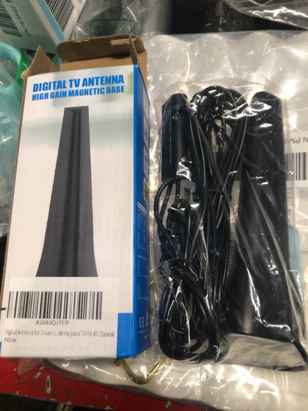 Photo 1 of Digital Antenna for Smart tv, 2024 Upgraded Outdoor/Indoor HD Digital Portable TV Antenna with Signal Booster Long 560+ Miles Range Support All TV with 4K 1080p Antenna para TV-16.4ft Coaxial