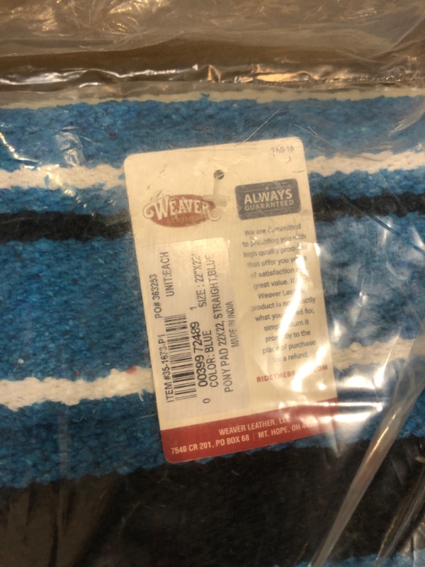 Photo 2 of BLUE Weaver Leather Pony Saddle Pad BLUE