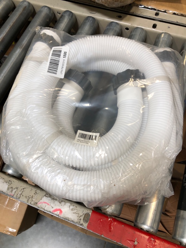 Photo 2 of 1.5" Diameter Pool Pump Replacement Hose 59" Long Accessory Pool Hoses 29060E for Above Ground Pools for Saltwater pool System and Filter Pump, 2-Pack, White