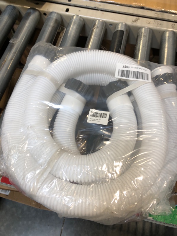 Photo 2 of 1.5" Diameter Pool Pump Replacement Hose 59" Long Accessory Pool Hoses 29060E for Above Ground Pools for Saltwater pool System and Filter Pump, 2-Pack, White