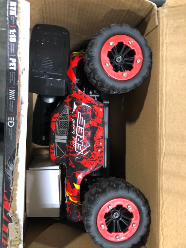 Photo 3 of 1:18 Scale 40+km/h High Speed Remote Control Car, 4x4 Waterproof Off Road RC Cars, Fast 2.4GHz All Terrain Toy Trucks Gifts for Boys and Adults, 2 Batteries for 40mins Fun
