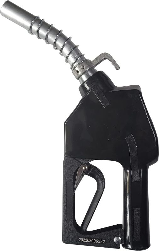 Photo 1 of Black 3/4"inch NPT Automatic Shut-Off Fuel Nozzle With Hook+Filter Fuel Refilling Tool Used for diesel,gasoline,kerosen (13/16"Spout Max Flow Rate 16 GPM)
