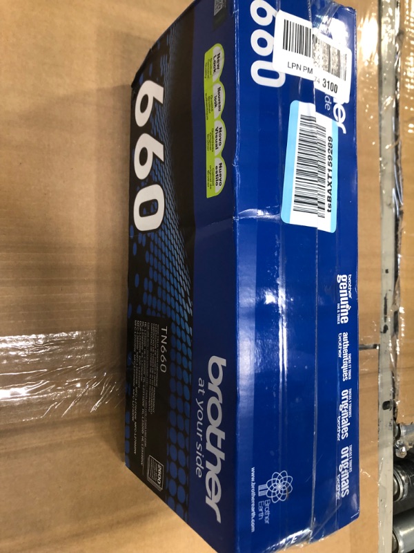 Photo 1 of Brother Genuine High Yield Toner Cartridge, TN660, Replacement Black Toner, Page Yield Up To 2,600 Pages, Amazon Dash Replenishment Cartridge,1 Pack 1 Pack TN660 Black Toner Standard Packaging