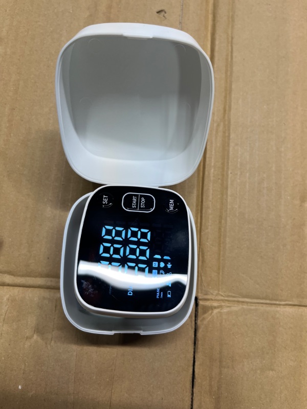 Photo 1 of Blood Pressure Monitors for Home Use Rechargeable Blood Pressure Cuff Wrist Digital BP Machine with LED Backlit Display, Voice Broadcast, 240 Memory Storage for 2 Users with Carrying Case