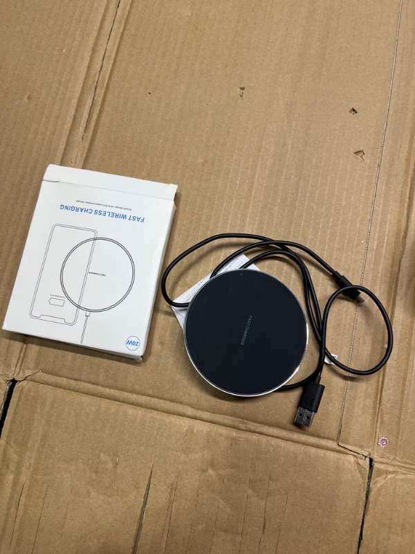 Photo 1 of Fast Wireless Charger,20W Max Qi-Certified Wireless Charging Pad Compatible with Apple iPhone 