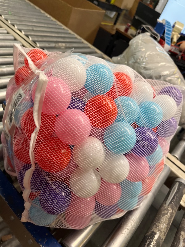 Photo 1 of Click N' Play Pastel Colors Ball Pit Balls for Kids, 200 Pack - Plastic Refill Balls, Phthalate & BPA Free, Reusable Storage Bag with Zipper, Gift for Toddlers and Kids, Plastic Balls for Ball Pit