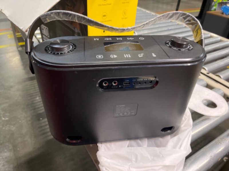 Photo 4 of *** NOT FUNCTIONAL**** SELLING AS PARTS***
W-KING 120W RMS-150W Peak Portable Bluetooth Speaker Loud, 2.1 Stereo 3-Way Large Party Outdoor Wireless Speaker w/Bass&Treble Adjust/Guitar&MIC Port/UHF Microphone/Accompaniment/REC/Live/HP Monitor