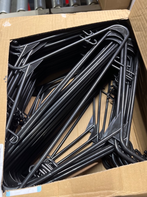 Photo 1 of 
House day black hangers, 16.5 inches plastic clothes hangers 60 packs