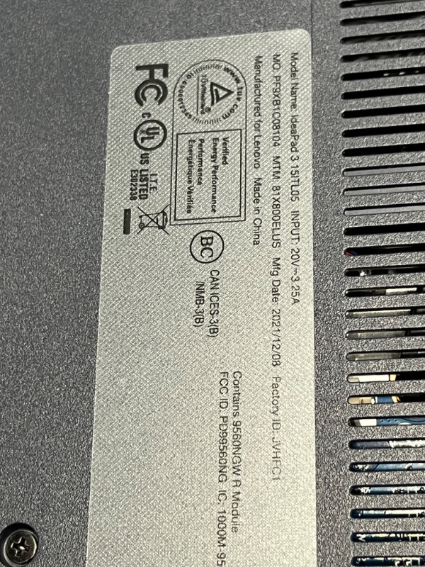 Photo 11 of ***Locked Under Someone's Account**Lenovo IdeaPad 3i Business Laptop, 15.6" FHD Display, Intel Core i3-1115G4, Windows 11 Home, 256GB SSD 4GB RAM, Abyss Blue, 32GB Durlyfish USB Card