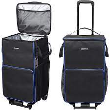 Photo 1 of 
UHSTORAGE Rolling Cooler with Wheels, Leakproof Insulated Cooler Bag for Outdoor Camping Travel (Black+Blue)
