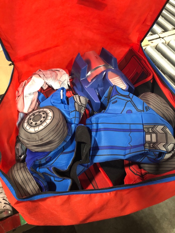 Photo 1 of Disguise Optimus Prime Costume, Muscle Transformer Costumes for Boys, Padded Character Jumpsuit, Kids
