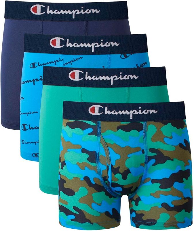 Photo 1 of Champion boys Everyday Active Stretch Boxer Briefs, Assorted 4-Pack