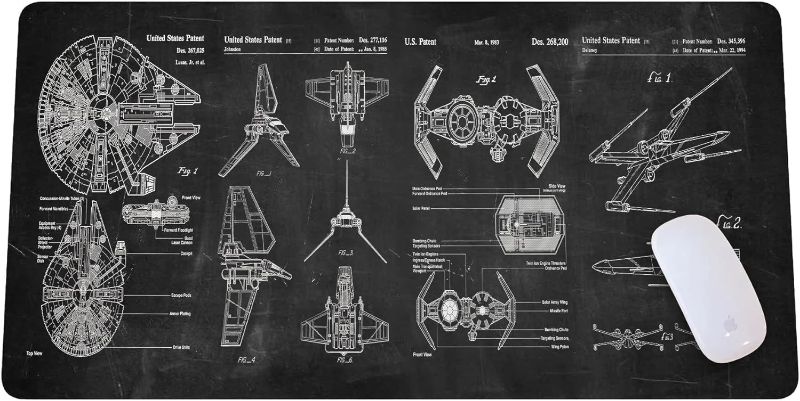 Photo 1 of Spaceship Space Mouse mat, Sci-fi Control Console Display Desk Mat, Large Mouse pad for Desk, Gamer Mouse pad, Laptop Pad Mat, Gaming Accessories, Computer Accessories, Gaming Room Decor, SciFi Gift