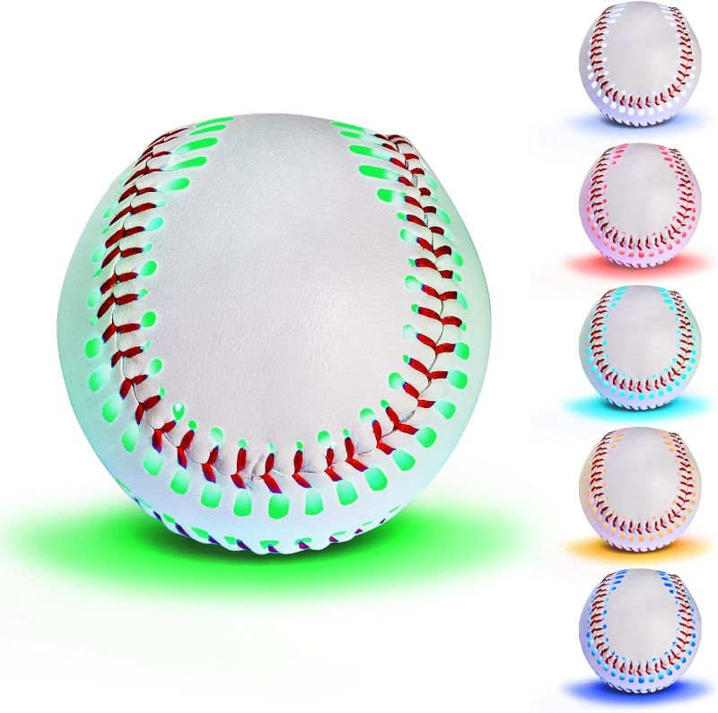 Photo 1 of ** missing charger**
Tebery Light Up Baseball with 6 Changing Colors, Glow in The Dark Baseball, Official Size Baseball Gift for Boys and Girls, Kids, and Baseball Fans