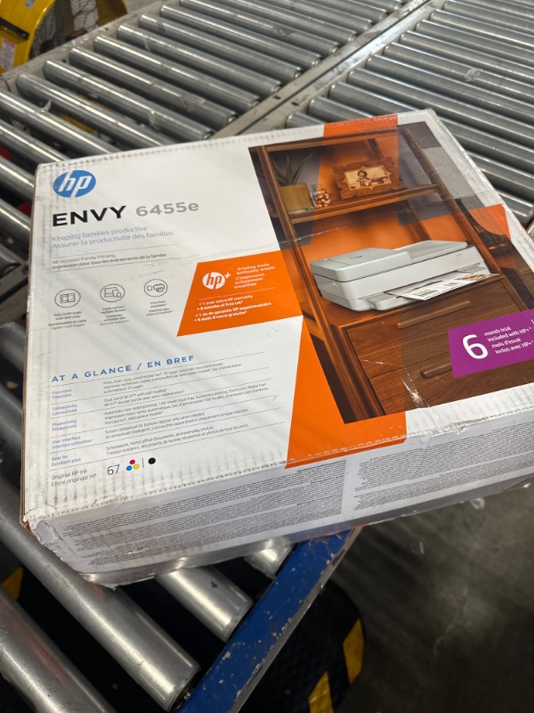 Photo 1 of HP ENVY 6455e Wireless Color All-in-One Printer with 6 Months Free Ink with HP+ (223R1A)