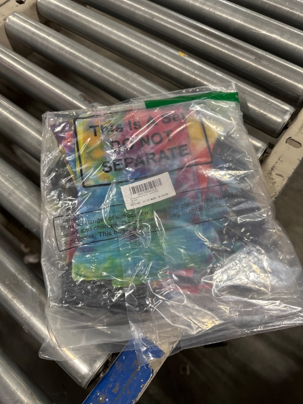 Photo 1 of Cunno 24 Pcs Tie Dye Party Drawstring Bags Reusable Polyester Colorful Rainbow Treat Bags Camo Candy Bags Tropical Themed Gift Bags for Tie Dye Dancing Birthday Party Candy Goodie Teens Kids (Stylish)