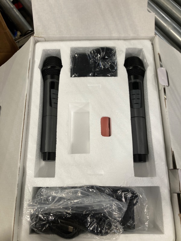 Photo 1 of BIGASUO Karaoke Machine with Rich Deep Bass Explosive Flashing Lights for Adults Portable Bluetooth Singing PA Speaker System with 2 UHF Wireless Microphones for Home Party Wedding Outdoor KA216