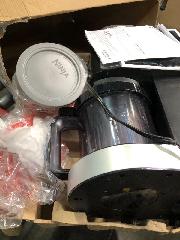Photo 1 of ** use for parts**
Ninja NC501 CREAMi Deluxe 11-in-1 Ice Cream & Frozen Treat Maker for Ice Cream, Sorbet, Milkshakes, Frozen Drinks & More, 11 Programs, with 2 XL Family Size Pint Containers, Perfect for Kids, Silver 11 Functions + (2) 24 oz. Pints