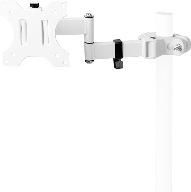 Photo 1 of ** new open package**
VIVO Steel Universal Full Motion Pole Mount Monitor Arm with Removable 75mm and 100mm VESA Plate, Fits 17 to 32 inch Screens, White, MOUNT-POLE01AW