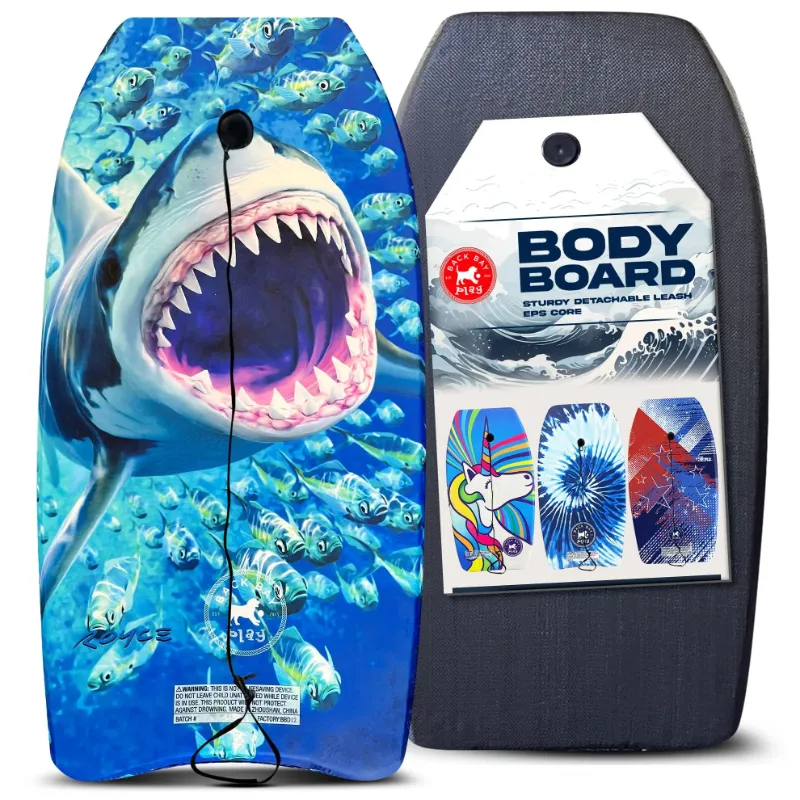 Photo 1 of Back Bay Play 37" Body Boards - Lightweight EPS Core Boogie Boards for Beach - Bodyboard, Boogie Board for Beach Kids with Wrist Leash Surfing for Kids & Adults Feeding Frenzy
