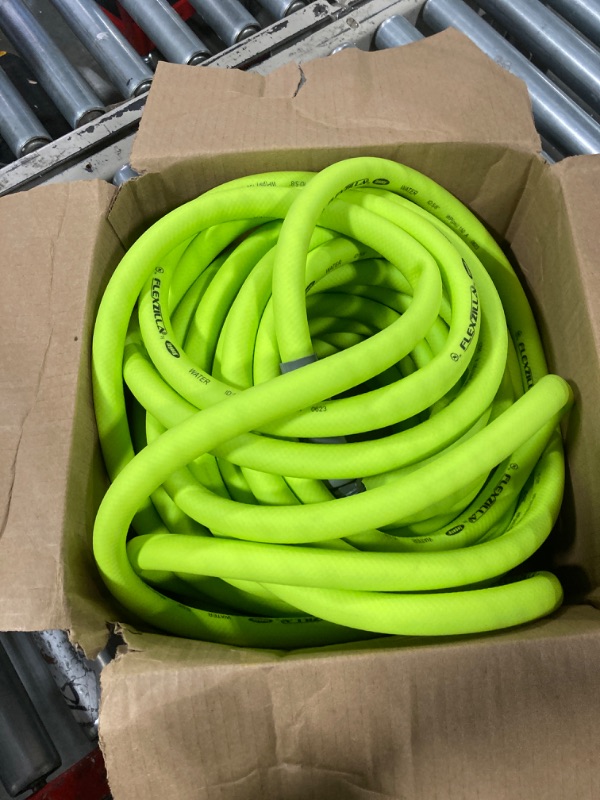 Photo 2 of 
Flexzilla Garden Hose 5/8 in. x 100 ft., Heavy Duty, Lightweight, Drinking Water Safe, Zilla - HFZG5100YW-E, Green