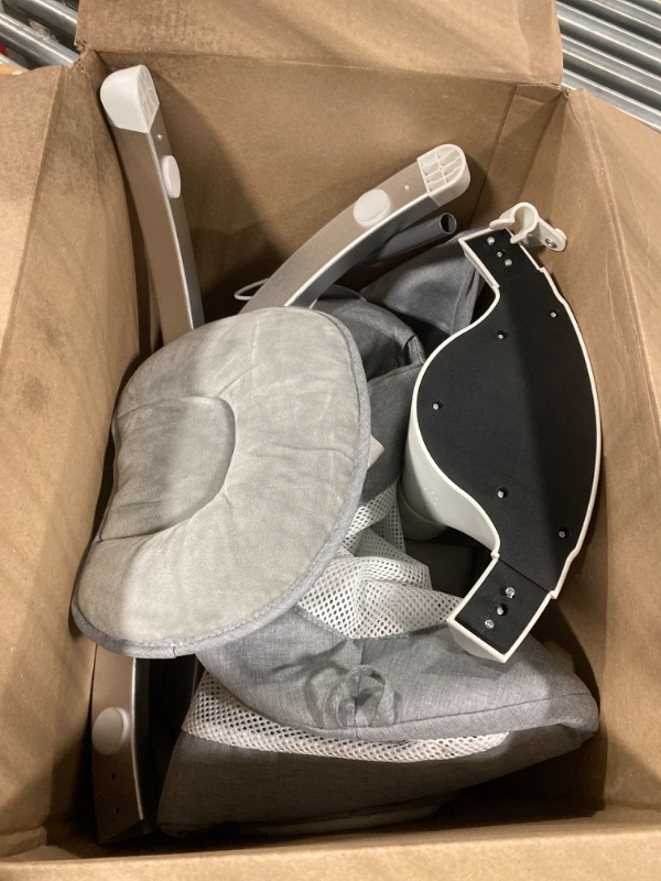 Photo 1 of Baby Swings for Infants - Exclusive App & Bluetooth Electric Baby Swing, Smart Sensor&Timing, 5 Speeds, 12 Preset Lullabies and Back-Up Pillow, Portable Baby Swing for Indoor/Outdoor(Grey)
 
