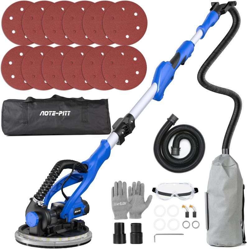 Photo 1 of Drywall Sander, 820W Electric Drywall Sander with Vacuum Dust Collection, 1800RPM Wall Sander with 9Inch Sanding Discs, Floor, Wall, and Ceiling Sander...
