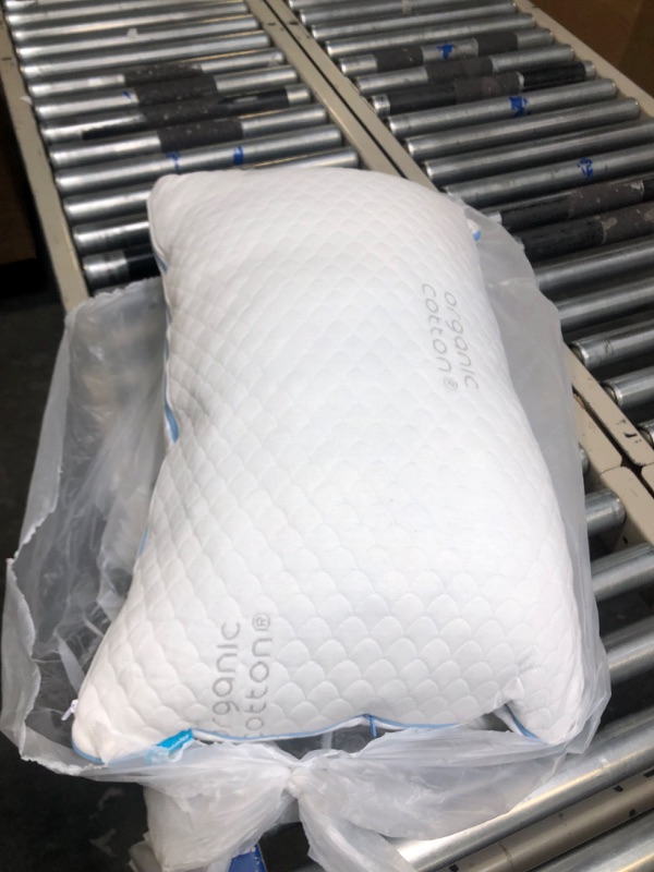 Photo 1 of Nappler Side and Back Sleeper Pillow for Neck and Shoulder Pain Relief - Shredded Memory Foam Bed Pillow for Sleeping - 100% Adjustable Fill - Queen Size - Modal Washable Case. Extra Fill Included Side Sleeper Queen