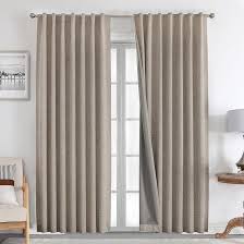 Photo 1 of  Linen Curtains 84 inch Long Burg for Living Room 2panels