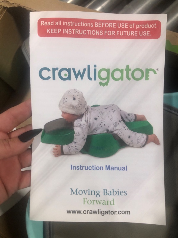 Photo 1 of Crawligator Tummy Time Toy | Perfect for Crawling | Baby Rolling Toy | with Comfort Pad | Provides Mobility for Infants 4-12 Month Old (Mint)