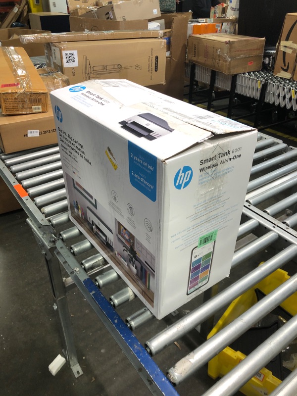 Photo 1 of HP Smart -Tank 6001 Wireless All-in-One Cartridge-free Ink Printer, up to 2 years of ink included, mobile print, scan, copy (2H0B9A)