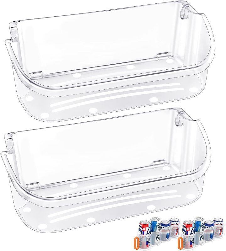 Photo 1 of [2 PACK] UPGRADED 240356402 Refrigerator Door Bin Replacement,Compatible with Frigidaire Refrigerator Door Shelf Parts FFSS2615TS0 LFSS2612TF0 LFSS2612TE0 AP2549958 FGHS2631PF4A Door Shelf Shelves
