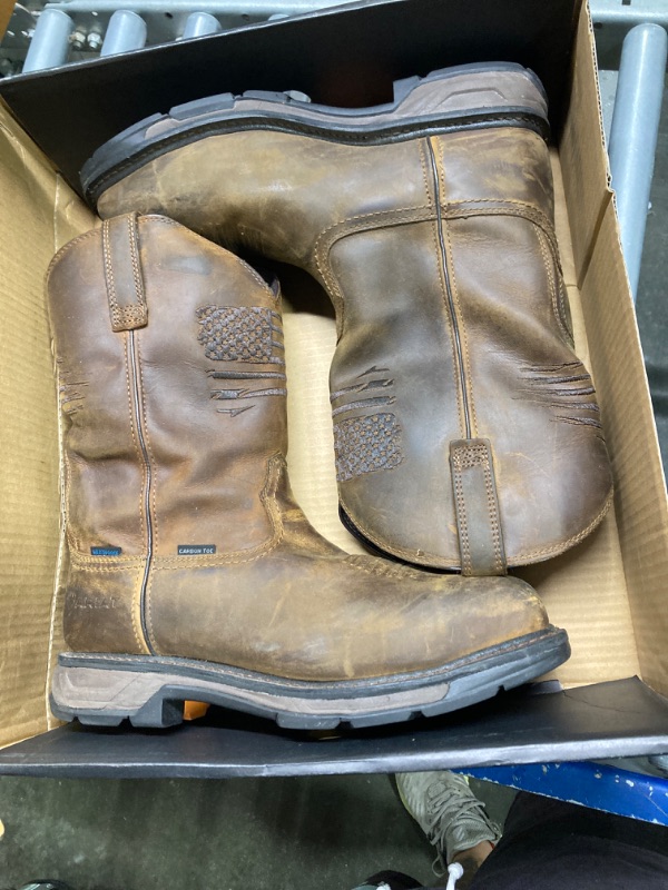 Photo 1 of ARIAT Men's Workhog Wellington Waterproof Composite Toe Work Boot 11 Oiled Dark Brown