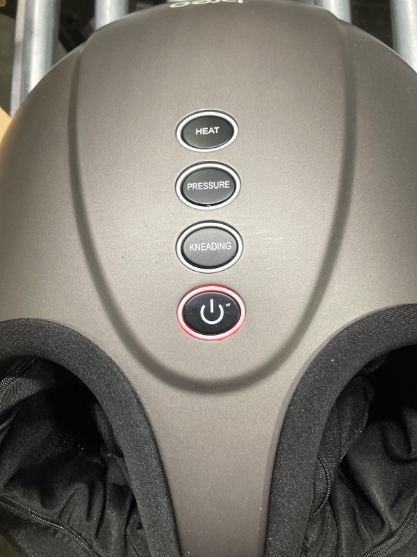 Photo 4 of Breo Foot Massager Machine with Heat, Shiatsu Deep Tissue Kneading, Rolling Massage for Relief, Fits Feet Up to Men Size 12 1 Count (Pack of 1)