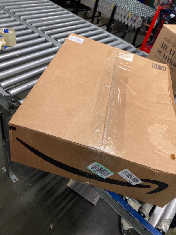 Photo 1 of Outdoor Rugs 9x12 for Patios Clearance, Outdoor Plastic Straw Rug, Large Portable Waterproof Reversible Outdoor Camping Mats Rugs for Patios Clearance, Camping, RV, Deck, Camper, Backyard, Beach 9 x 12 Feet L Style/Black & Grey