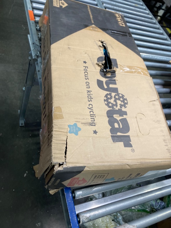 Photo 1 of **MISSING PARTS**JOYSTAR 14/16 Inch Balance Bike for Toddlers and Kids Ages 3-8 Years Old Boys and Girls - Sport Kids Balance Bike with Handbrake - No Pedal Training Bicycle Blue 16 Inch with Handbrake***USED**FOR PARTS ONLY***AS IS ALL SALES ARE FINAL***