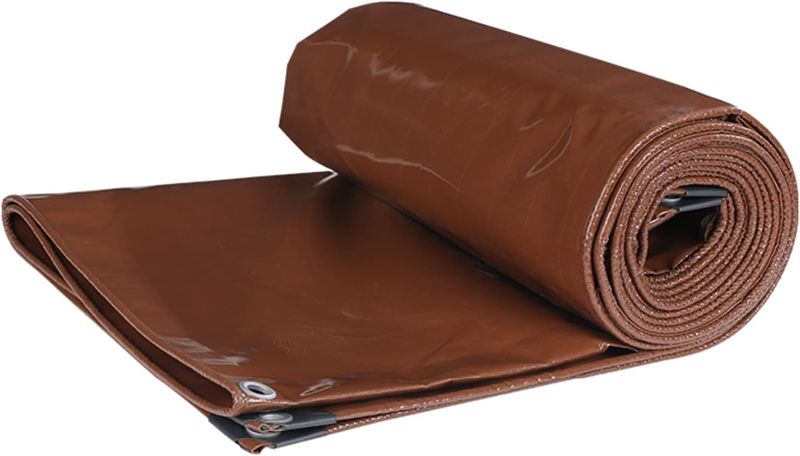 Photo 1 of Waterproof and Rainproof Thickened Sun-Shading and Sun-Proof Tarpaulin, Wear-Resistant and Tear-Resistant, Multi-Scene Tarp Can Be Used