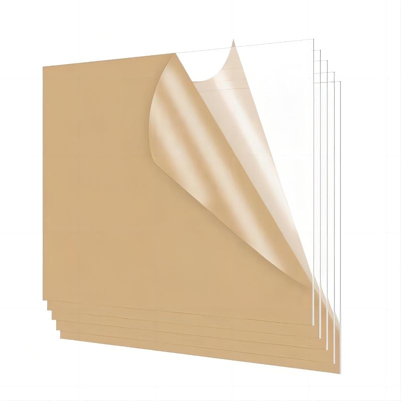 Photo 1 of 5-Pack 18x24 Plexiglass Sheets,PET Sheet Panels,Clear Flexible Plastic Acrylic Plexiglass Sheet 18x24 for Picture Frames,Windows,Signs,Table Top,Door Scratch Protector,Painting,Pet Barriers
