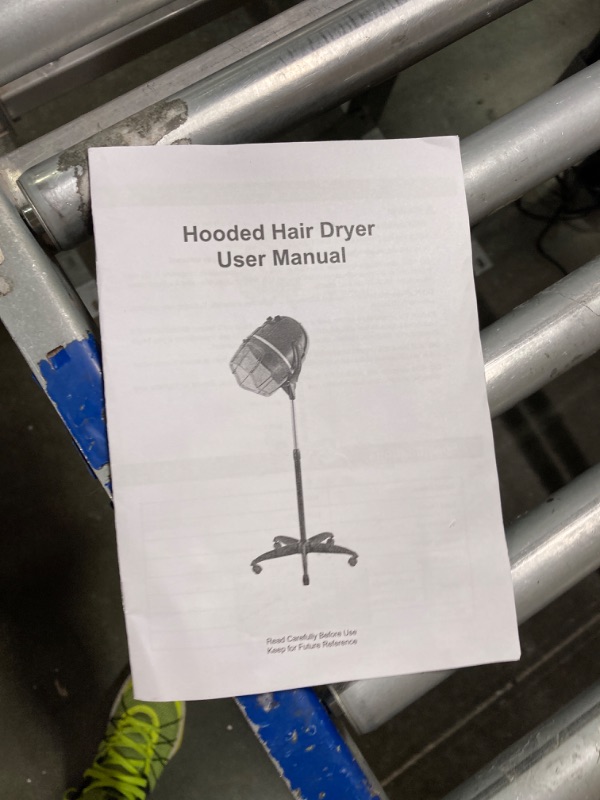 Photo 3 of *** NOT FUNCTIONAL**** SELLING AS PARTS*****
CO-Z Professional Adjustable Hooded Stand-Up Hair Bonnet Dryer with Timer Swivel Caster Rolling Base for Beauty Salon or Home Use