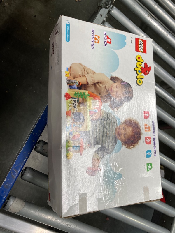 Photo 1 of LEGO DUPLO Town Caring for Animals at The Farm Learning Toy for Toddlers, Farmhouse with Horse, Cow and Chicken Figures, Farm Playset, Educational Set for Toddlers Ages 2 and Up, 10416