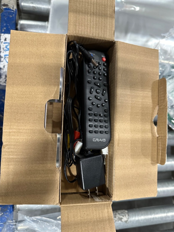 Photo 4 of Craig CVD512a Compact DVD Player with Remote in Black | Compatible with DVD/DVD-R/DVD-RW/JPEG/CD-R/CD-RW/CD | Progressive Scan | Multilingual Supported | AV Cable Connection