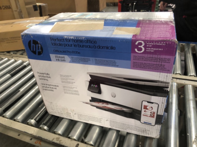Photo 1 of HP OfficeJet Pro 8135e All-in-One Printer, Color, Printer for Home, Print, Copy, scan, fax, Instant Ink Eligible; Automatic Document Feeder; Touchscreen; Quiet Mode; Print Over VPN New Version