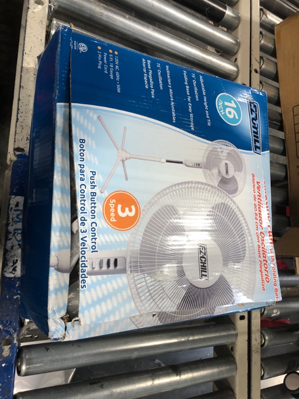 Photo 2 of 16V INCH WHITE STAND UP FAN 