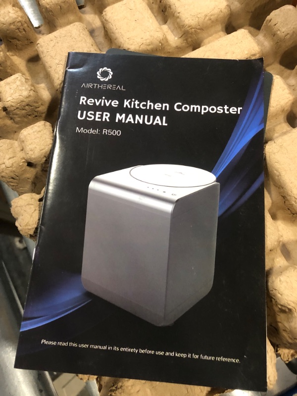 Photo 3 of Airthereal Revive Electric Kitchen Composter, 2.5L Capacity with SHARKSDEN Tri-Blade, Turn Food Waste and Scraps into Dry Compost Fertilizer for Plants
