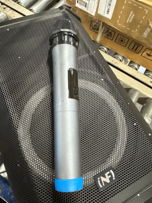 Photo 1 of Karaoke Machine Portable Speaker Karaoke for Adult DJ Audio Equipment Bluetooth Speaker with 2 micrphone 8" woofer Pairing FM Radio PA System Support USB/TF Card, Perfect for Home Outdoor Party